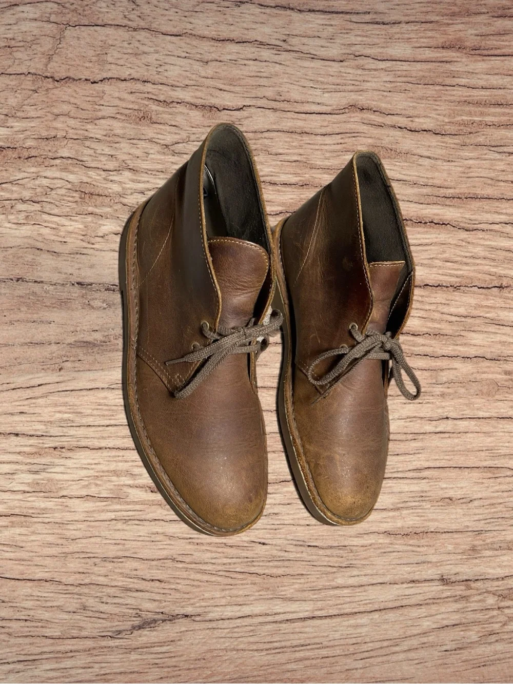 CLARKS Chukka Leather Mens Dessert Boots